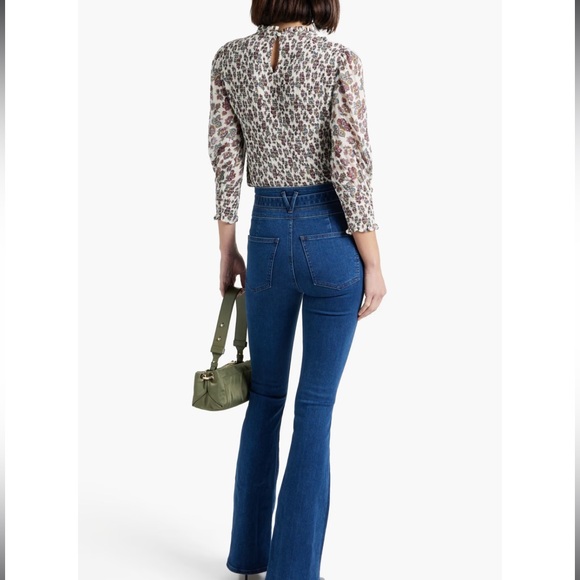 VERONICA BEARD
Kali shirred floral-print chiffon top Size-16 NWT - Picture 5 of 7